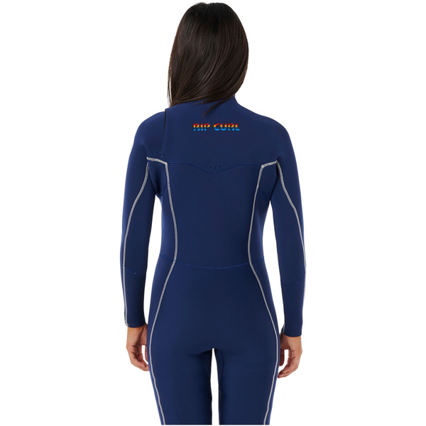 2025 Rip Curl Womens Steph Gilmore Dawn Patrol 4/3mm Chest Zip Wetsuit 16XWFS - Navy